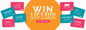 Win 1 of 8 cards promotion banner